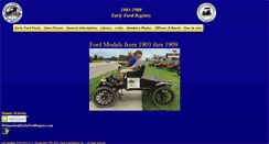 Desktop Screenshot of earlyfordregistry.com